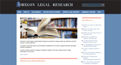 Desktop Screenshot of oregonlegalresearch.com