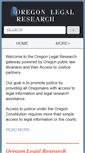 Mobile Screenshot of oregonlegalresearch.com